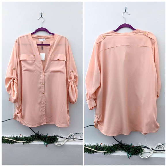 salmon blouse - Picture 1 of 1